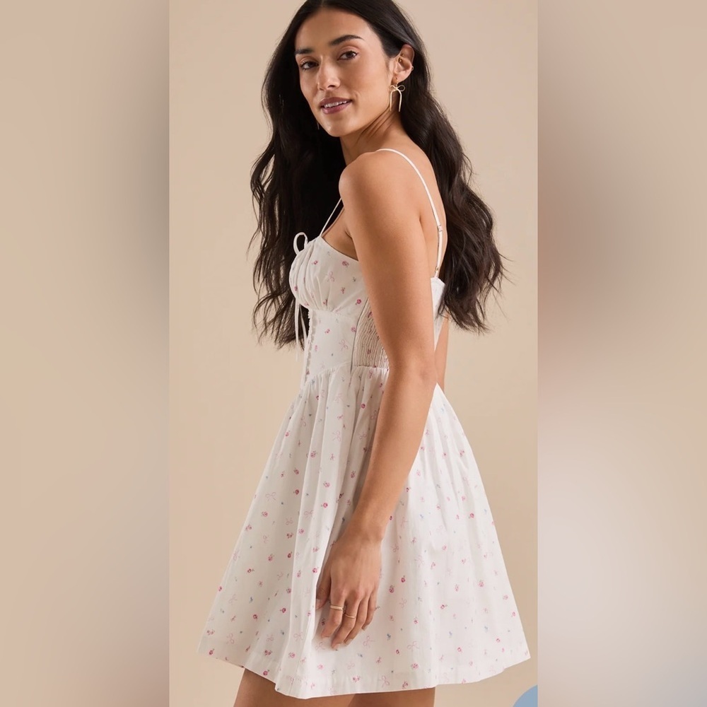 Altar'd State Floral Mini Dress White and Pink NWT - Picture 8 of 14